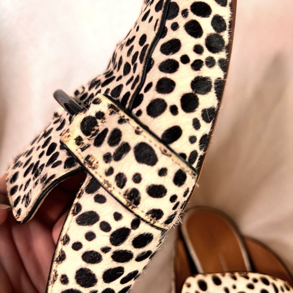 Linea Paolo Leopard Print Slip-On Shoes | Size 7 (US)- Genuine Calf Hair Loafer - Picture 9 of 11